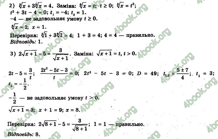 Решебник Алгебра 10 клас Мерзляк 2018 (Погл). ГДЗ