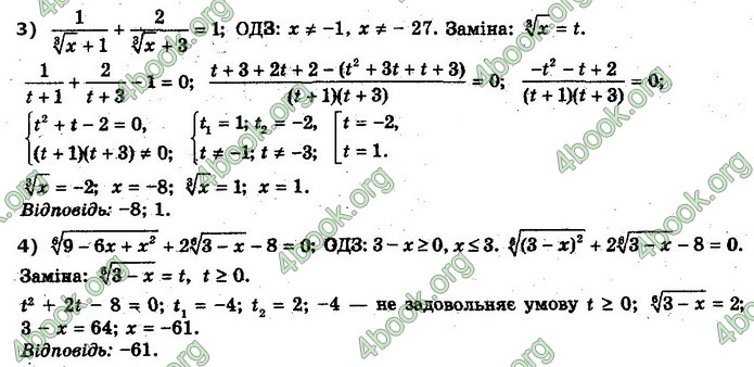 Решебник Алгебра 10 клас Мерзляк 2018 (Погл). ГДЗ