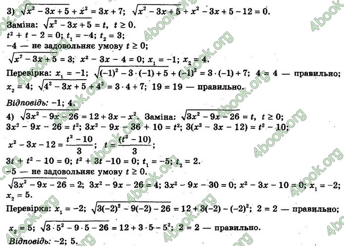 Решебник Алгебра 10 клас Мерзляк 2018 (Погл). ГДЗ