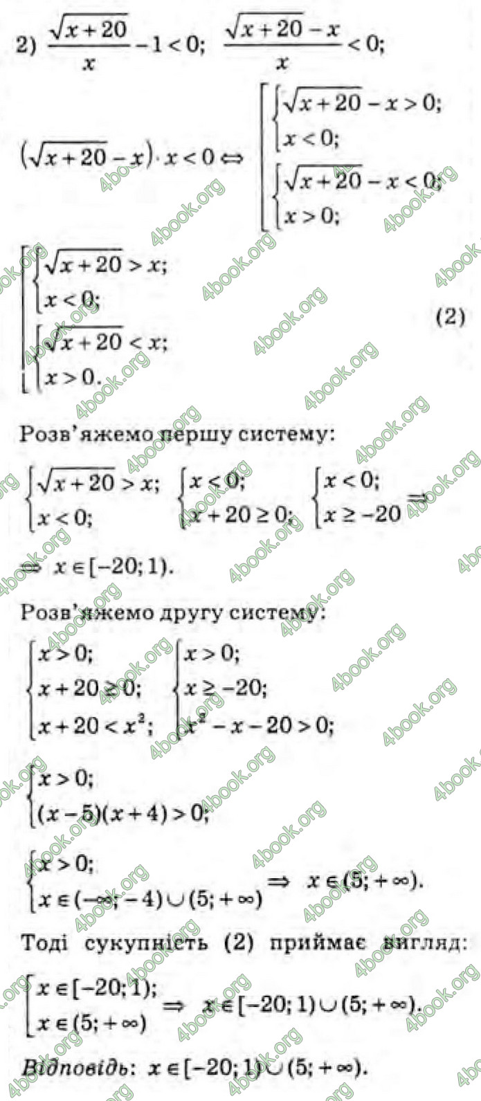 Решебник Алгебра 10 клас Мерзляк 2018 (Погл). ГДЗ