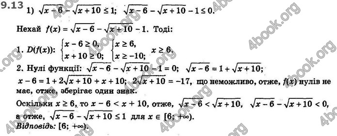 Решебник Алгебра 10 клас Мерзляк 2018 (Погл). ГДЗ