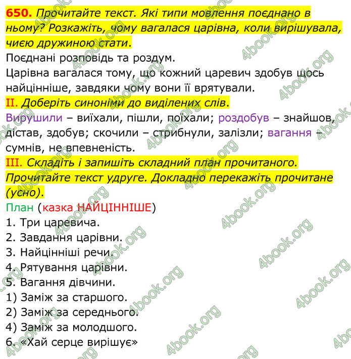 ГДЗ Українська мова 6 клас Заболотний 2020