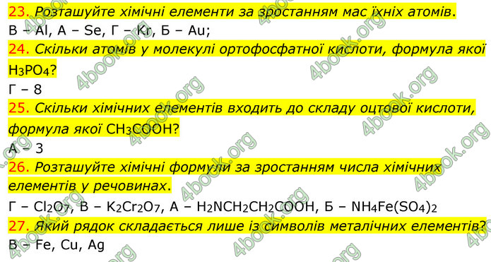 Відповіді Хімія 7 клас Лашевська 2015. ГДЗ