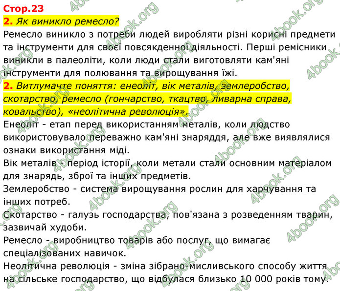 ГДЗ Історія України 6 клас Бандровський (2023)