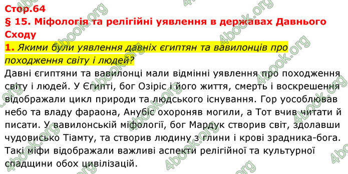 ГДЗ Історія України 6 клас Бандровський (2023)