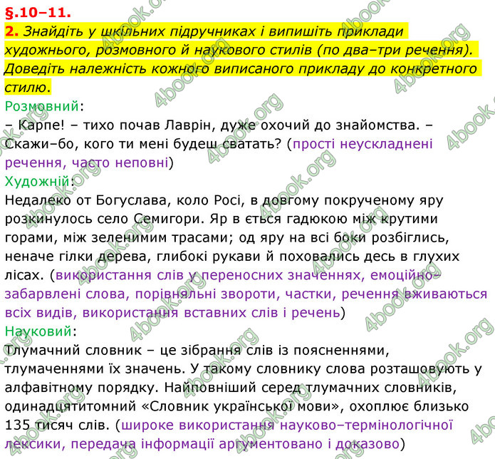 ГДЗ Українська мова 6 клас Авраменко