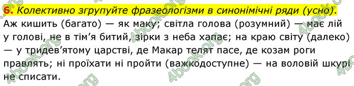 ГДЗ Українська мова 6 клас Авраменко