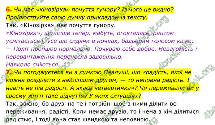 ГДЗ Українська література 6 клас Авраменко (2023)