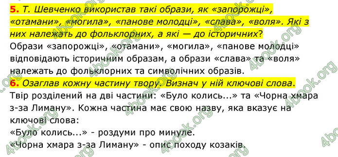 ГДЗ Українська література 6 клас Коваленко (2023)