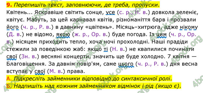 ГДЗ Українська мова 6 клас Авраменко