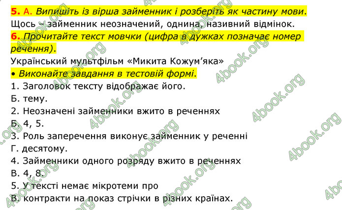 ГДЗ Українська мова 6 клас Авраменко