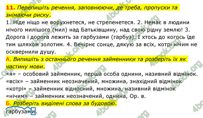 ГДЗ Українська мова 6 клас Авраменко