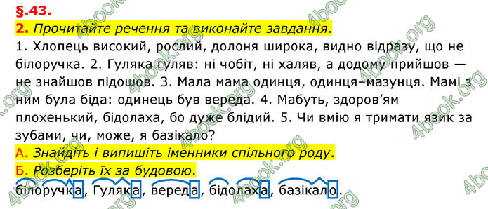 ГДЗ Українська мова 6 клас Авраменко