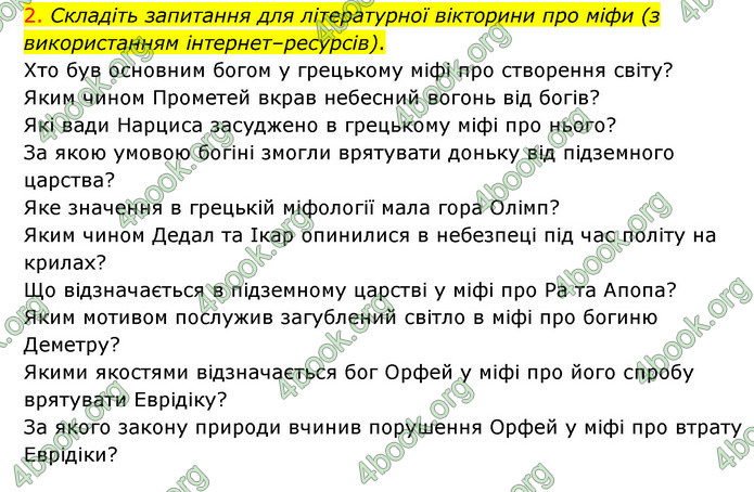 ГДЗ Зарубіжна література 6 клас Волощук (2023)