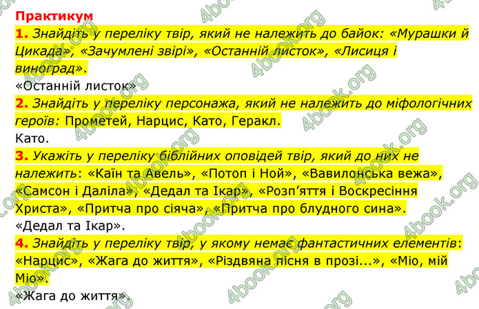 ГДЗ Зарубіжна література 6 клас Волощук (2023)