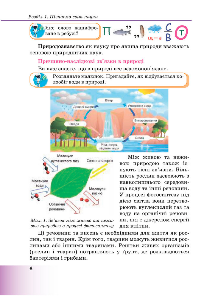 Підручник Пізнаємо природу 6 клас Мідак (2023)