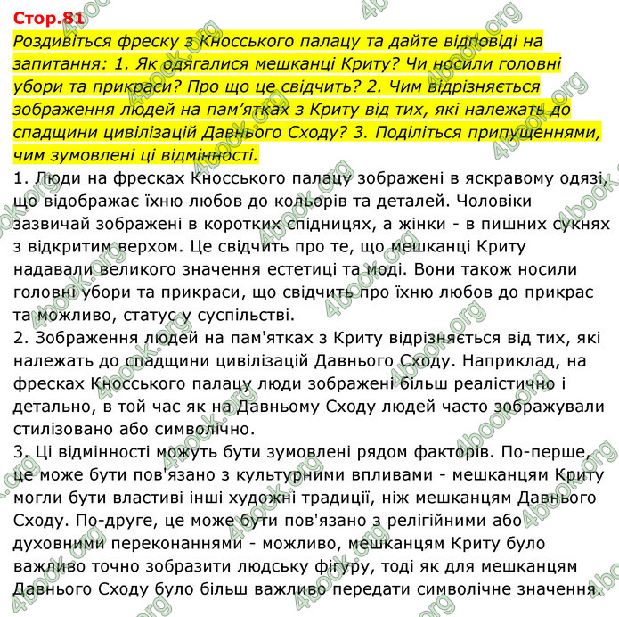 ГДЗ Історія України 6 клас Бандровський (2023)