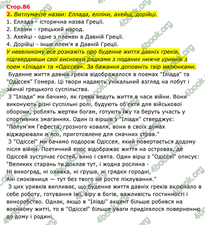 ГДЗ Історія України 6 клас Бандровський (2023)