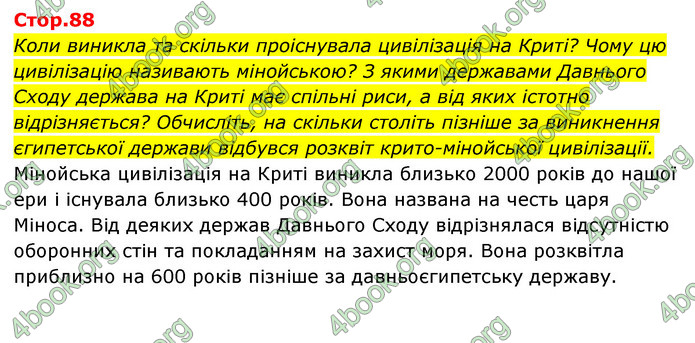 ГДЗ Історія України 6 клас Бандровський (2023)