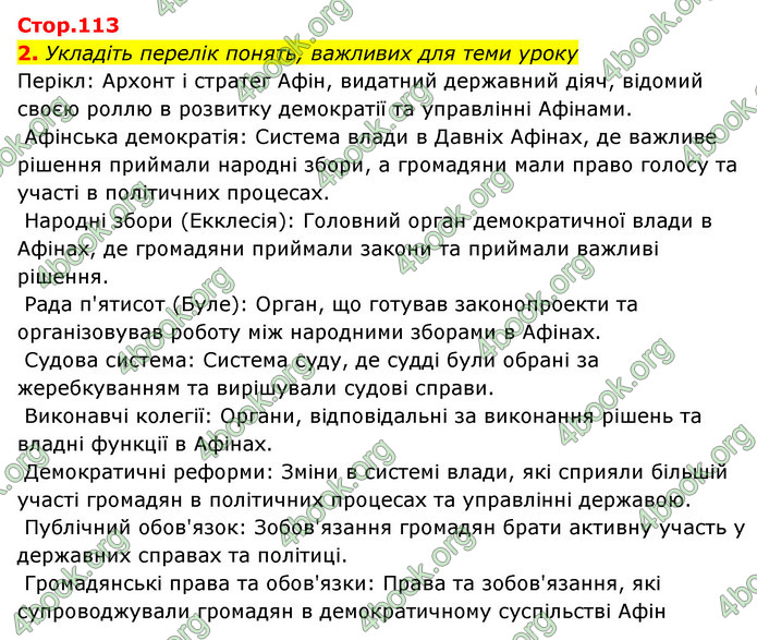 ГДЗ Історія України 6 клас Бандровський (2023)