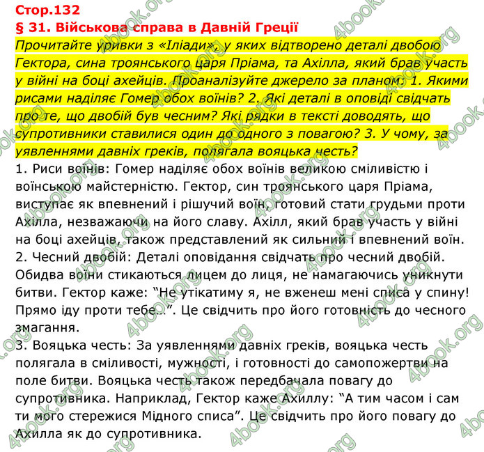 ГДЗ Історія України 6 клас Бандровський (2023)