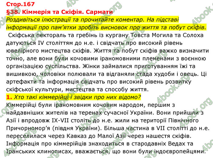 ГДЗ Історія України 6 клас Бандровський (2023)