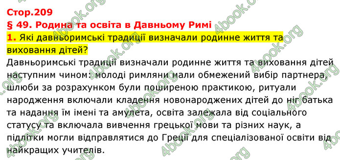 ГДЗ Історія України 6 клас Бандровський (2023)