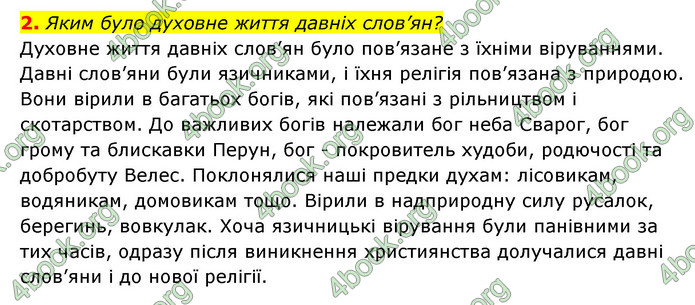 ГДЗ Історія України 6 клас Бандровський (2023)