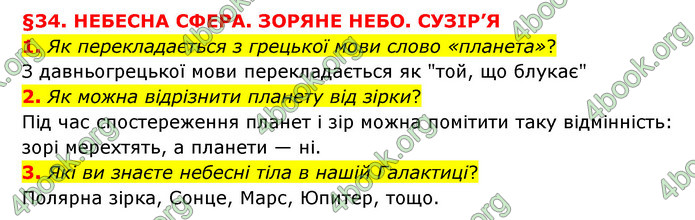 ГДЗ Пізнаємо природу 6 клас Мідак