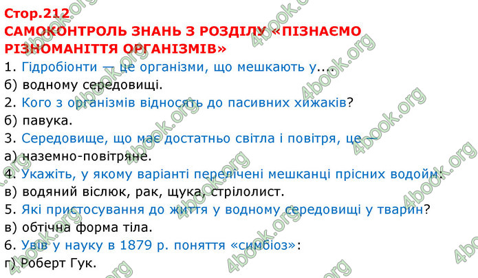 ГДЗ Пізнаємо природу 6 клас Мідак