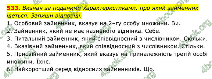 ГДЗ Українська мова 6 клас Онатій