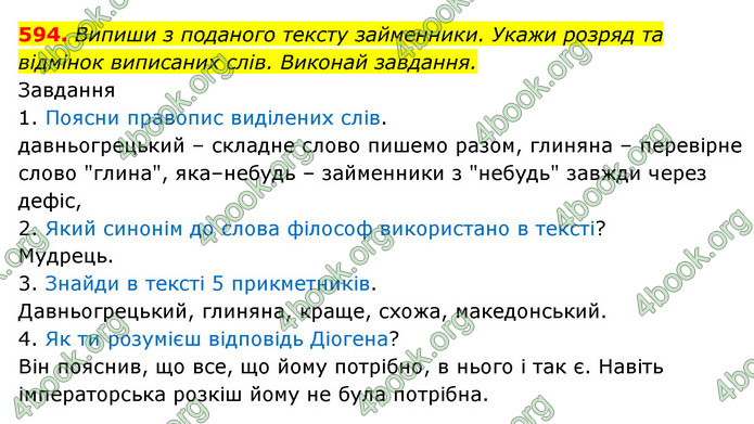 ГДЗ Українська мова 6 клас Онатій