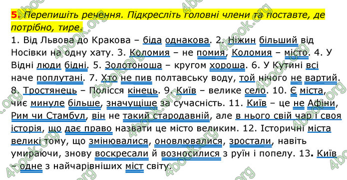 ГДЗ Українська мова 8 клас Авраменко 2021 (Погл.)