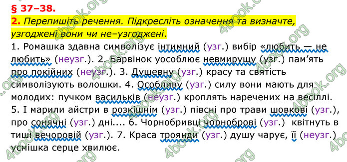 ГДЗ Українська мова 8 клас Авраменко 2021 (Погл.)