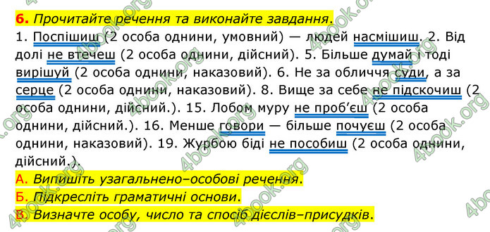 ГДЗ Українська мова 8 клас Авраменко 2021 (Погл.)