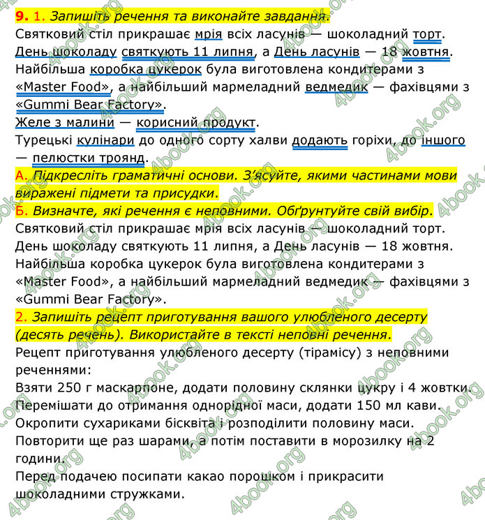 ГДЗ Українська мова 8 клас Авраменко 2021 (Погл.)