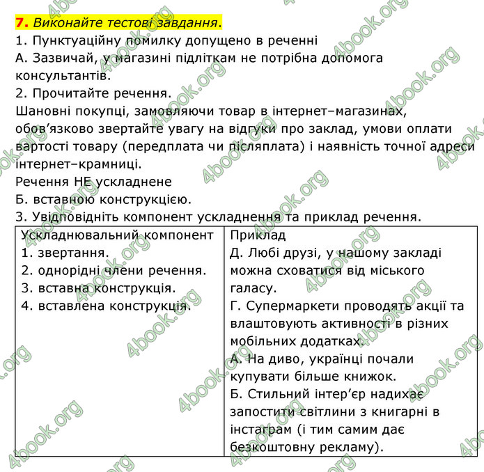 ГДЗ Українська мова 8 клас Авраменко 2021 (Погл.)