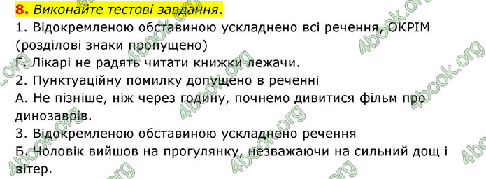 ГДЗ Українська мова 8 клас Авраменко 2021 (Погл.)