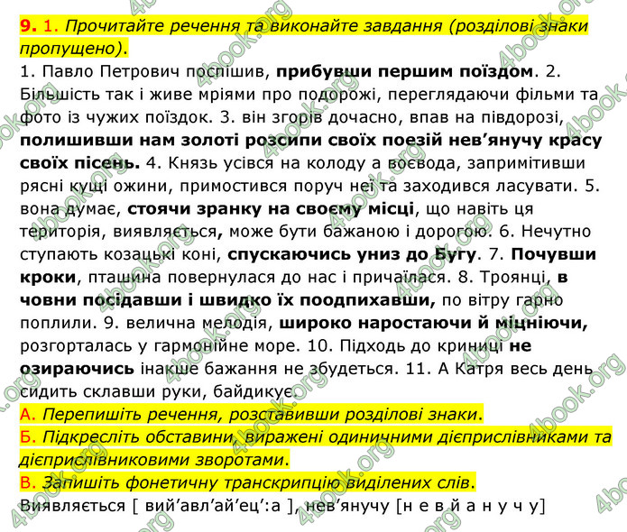 ГДЗ Українська мова 8 клас Авраменко 2021 (Погл.)