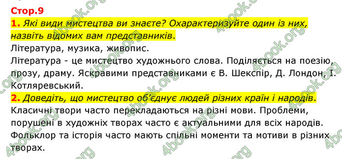 ГДЗ Зарубіжна література 6 клас Ніколенко