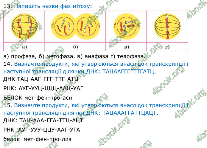 Біологія 9 клас Задорожний 2017. ГДЗ