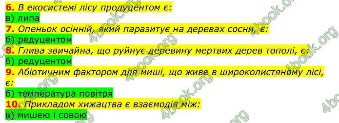 Біологія 9 клас Задорожний 2017. ГДЗ