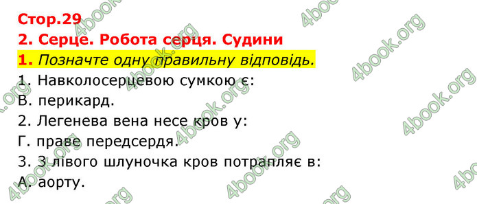 ГДЗ Зошит Біологія 8 клас Задорожний 2021