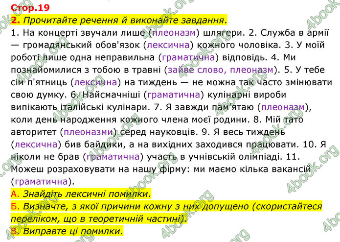 ГДЗ Українська мова 10 клас Авраменко