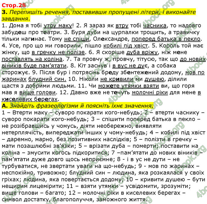 ГДЗ Українська мова 10 клас Авраменко