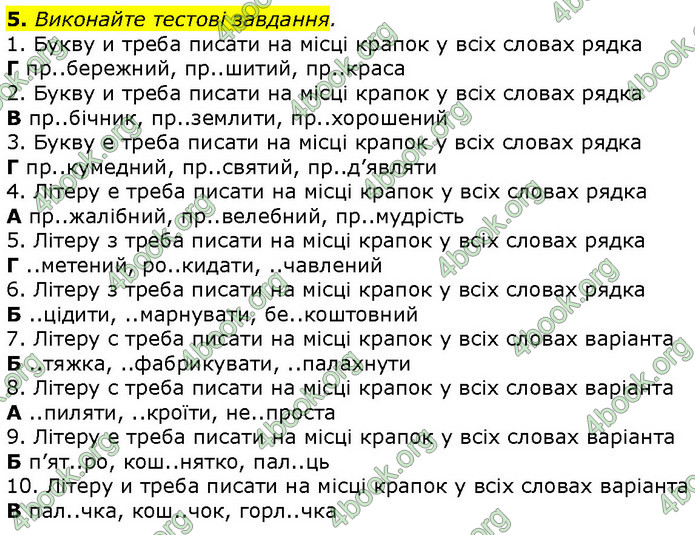 ГДЗ Українська мова 10 клас Авраменко