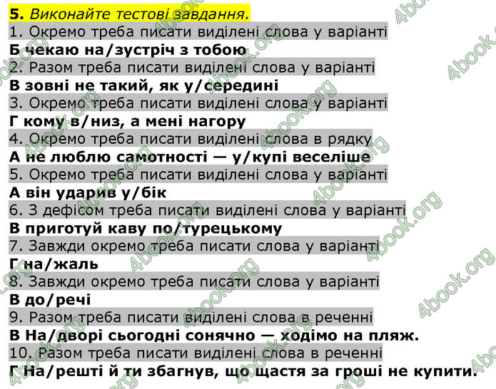 ГДЗ Українська мова 10 клас Авраменко