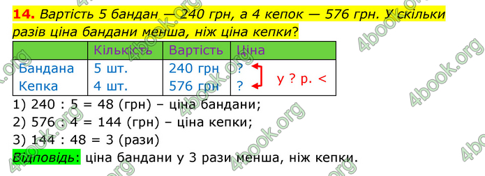 ГДЗ Математика 4 клас Бевз (2 частина)