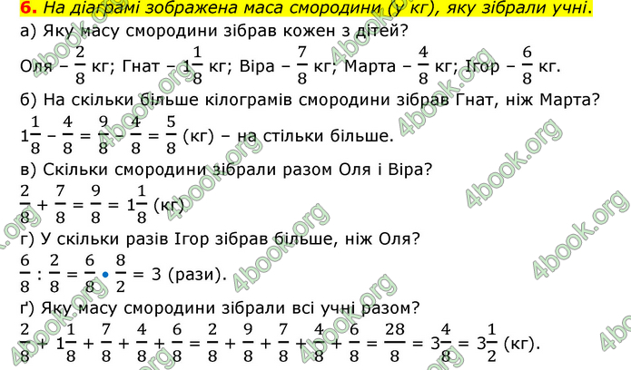 ГДЗ Математика 6 клас Бевз (1 та 2 частина)