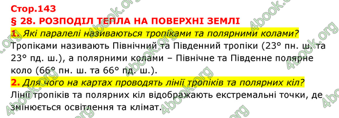 ГДЗ Географія 6 клас Кобернік